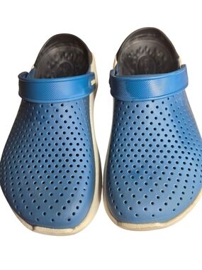 Crocs LiteRide Flash Shoes Blue Unisex Sandals Women's 6 Men's 4 Like New